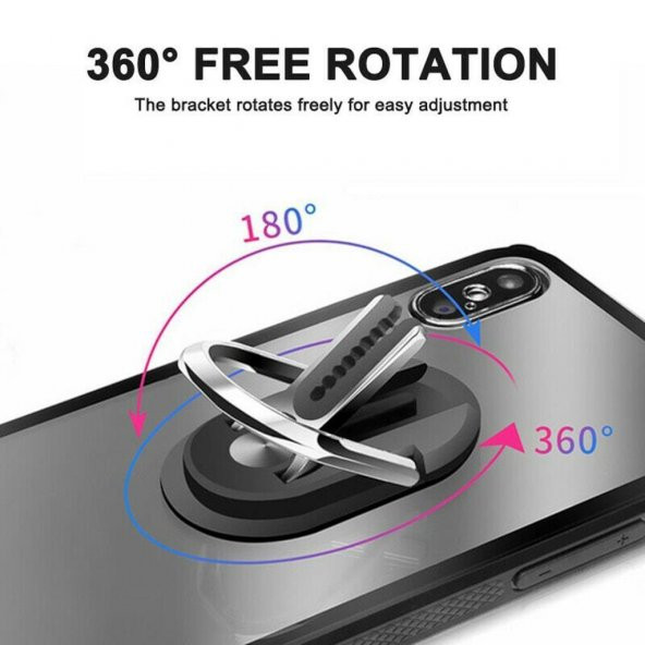 YENİ NESİL ARAÇ TELEFON TUTUCU Yüzük Stand Döner Ring gold GRİ