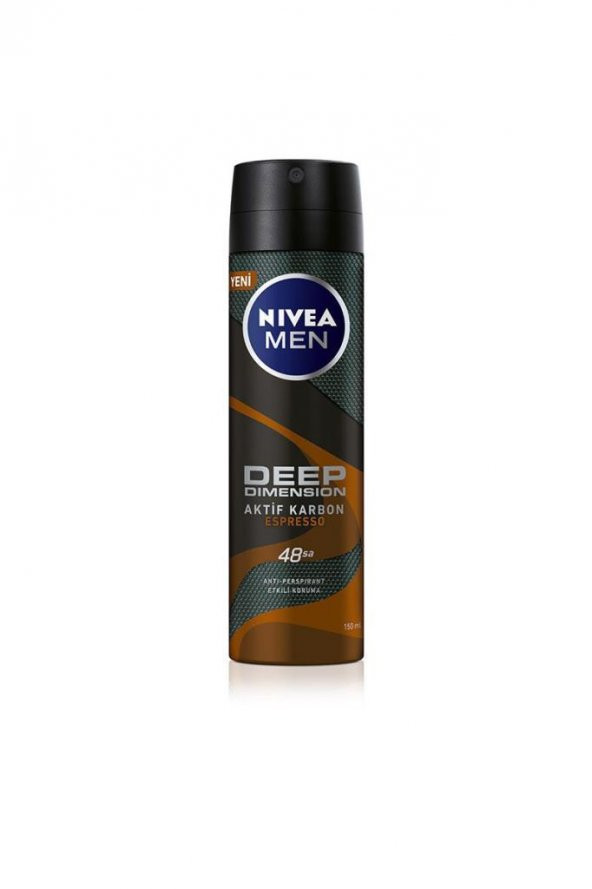 Nivea Deo Sprey Erkek Deodorant Deep Dimension Esspresso 150 ml