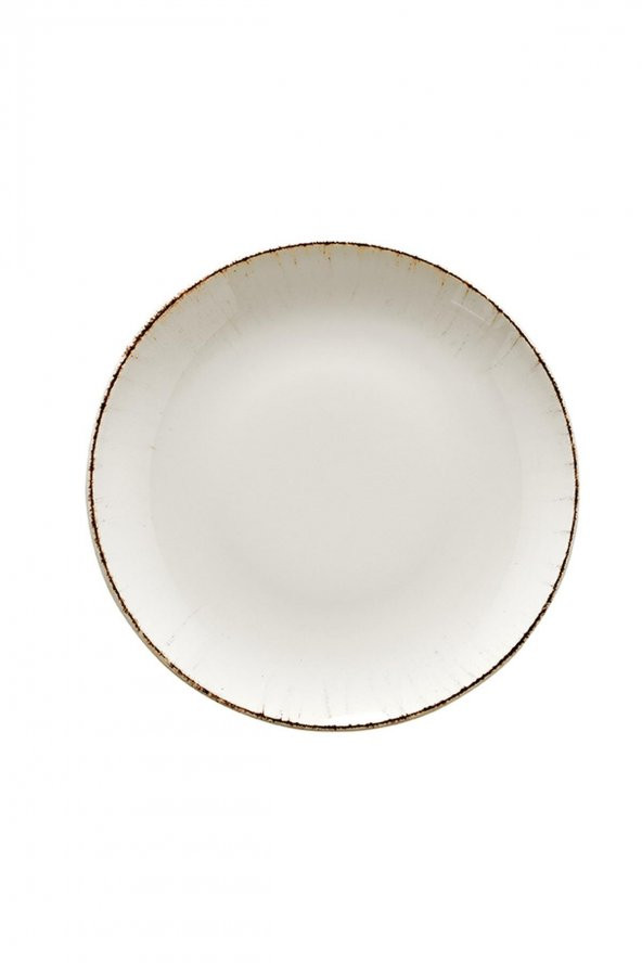 Bonna Porselen Retro Gourmet Düz Tabak 27 cm 3lü