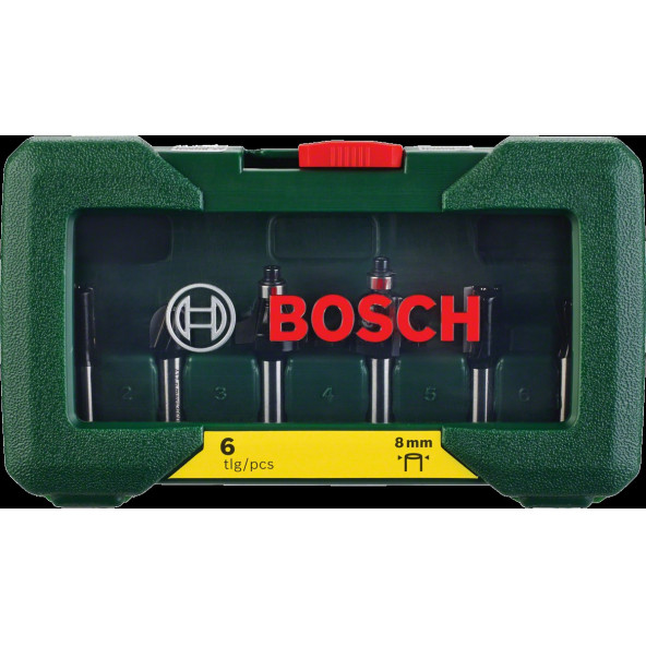 BOSCH DIY 6 PARÇA FREZE SETİ 8 MM ŞAFTLI - 2