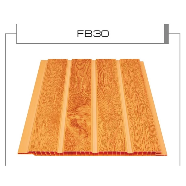 Pvc Tavanlık Plastik Duvar ve Tavan Lambri Fugalı Meşe Lambri 300cm