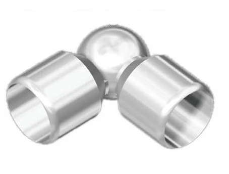 16 Lık Alüminyum Korkuluk Küpeşte Hareketli Köşe Dönüş ürün görseli