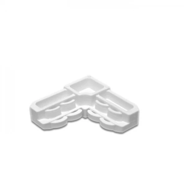 Pvc Kapı Pencere Sineklik 17x25 Köşe Takozu Köşe Bağlantı Beyaz Renk