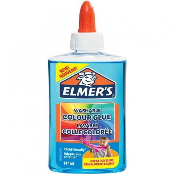 Elmers Şeffaf Renkli Yapıştırıcı Mavi 147 ML 2109485 - 1