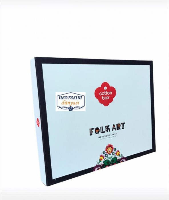 Cotton Box Folk Art Çift Kişilik Nevresim Takımı True Tarçın - Resim 4