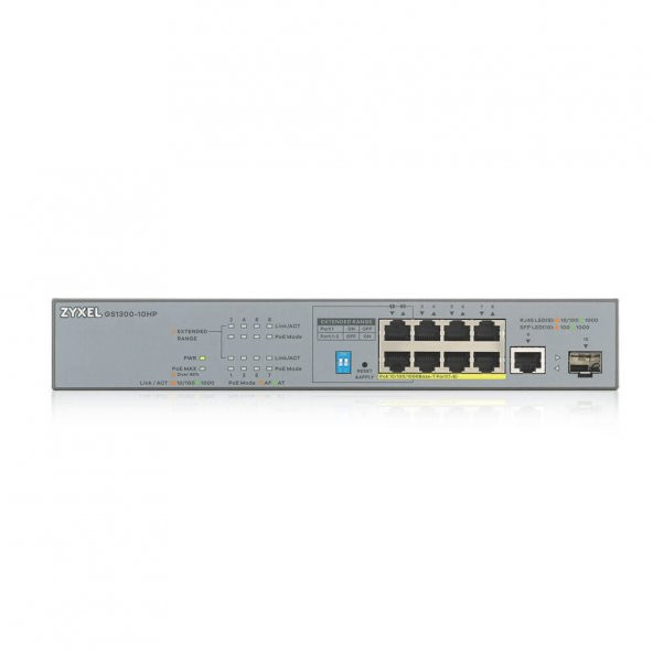 ZYXEL GS1300-10HP 10PORT GIGABIT POE SWITCH+1 SFP - 2