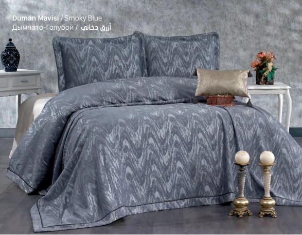 Güzide Çift Kişilik Modern Yatak Örtüsü Ahenk - Resim 3