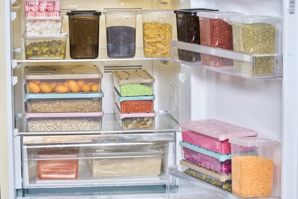 SUPERPUP SAKLAMA KABI SİLİKON KAPAK 4 ADET 1.1 LT SU YEŞİLİ DONDURUCU,ERZAK KABI - 6