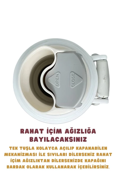 Fenerbahçe Orijinal Lisanslı 650ml Çift Katlı Paslanmaz Çelik Termos 8 Saat Sıcak Soğuk Özel Kutulu - 4