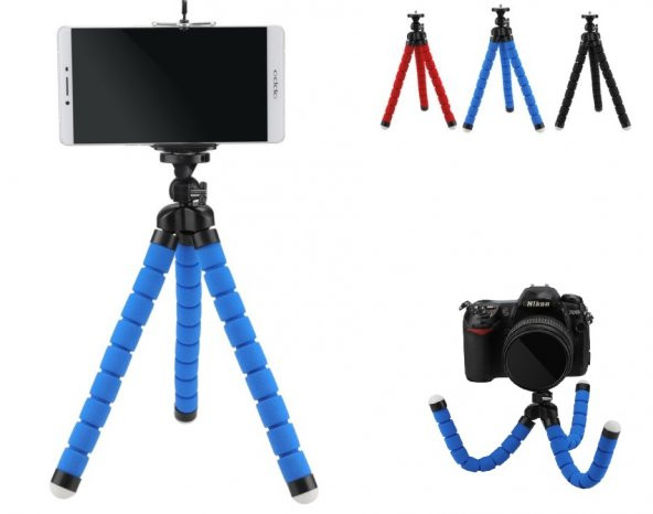 Sünger Ayaklı Akrobat Tripod (26 cm) Telefon Tutucu Tripod