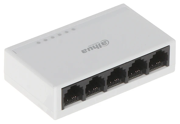 Dahua PFS3005-5ET-L 5 Port Megabit Yönetilemeyen Fast Ethernet Switch - 1