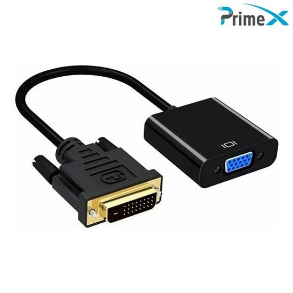 PrimeX PX-1300 DVI to VGA Aktif Dönüştürücü Kablo (DVI-D Erkek VGA Dişi) - 4