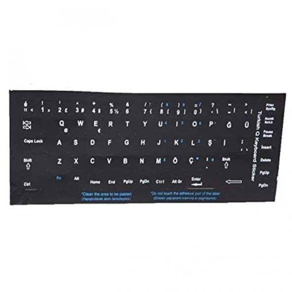 ADDISON 300161 NOTEBOOK Q TÜRKÇE KLAVYE ETİKETİ,SİYAH
