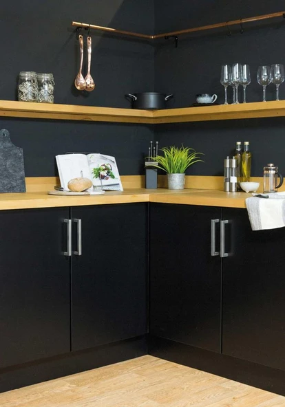 D-c-fix 546-8031 Düz Mat Siyah Yapışkanlı Folyo (67,5cm x 3mt) - Resim 7