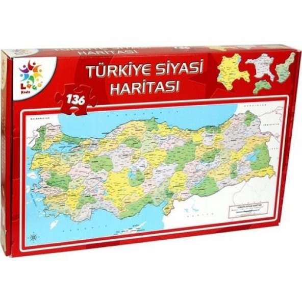 LCSH002 SİYASİ HARİTA KUTULU