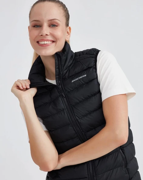 Skechers W Outerwear Padded Vest S231239-001 Kadın Yelek - 16