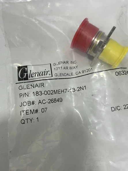 Glenair 183-002MEH7-13-2N1 SuperNine MT Fiber Optik Konnektör - Resim 4