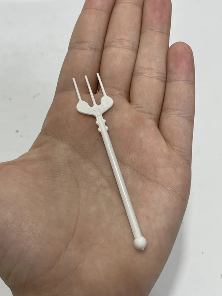 Plastik Kokteyl Cips Çatalı 9cm (100 Adet) - Resim 7