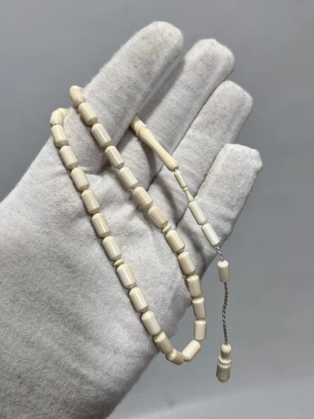 Kesme Fildişi Tesbih 9,05 Gram - Koleksiyonluk Fil Dişi Tespih ürün görseli