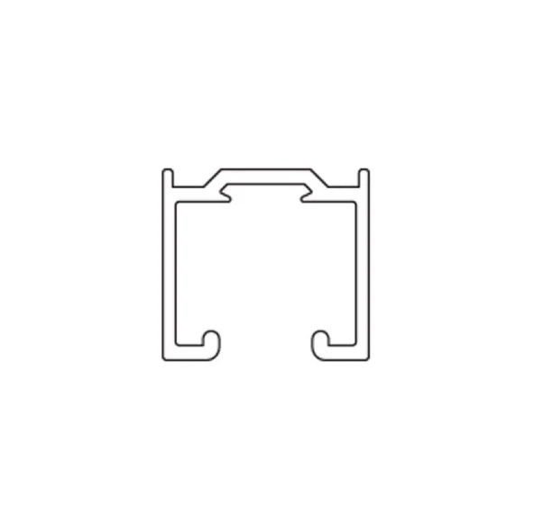 Hafele Slide Sürme Kapak Alüminyum Üst Ray 2 Metre ürün görseli