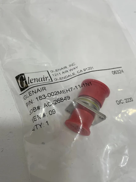 Glenair 183-002MEH7-11-1N1 SuperNine MT Fiber Optik Konnektör - Resim 4