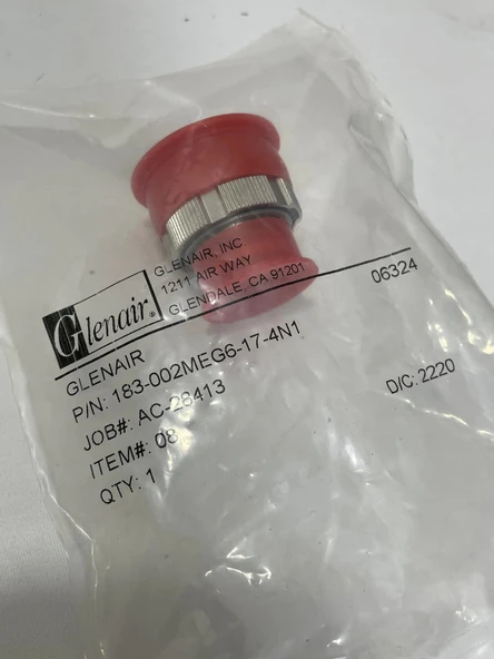 Glenair 183-002MEG6-17-4N1 SuperNine MT Fiber Optik Konnektör - Resim 3