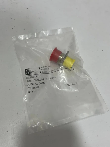 Glenair 183-002MEH7-13-2N1 SuperNine MT Fiber Optik Konnektör - Resim 2