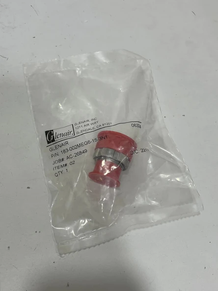 Glenair 183-002MEG6-15-3N1 SuperNine MT Fiber Optik Konnektör - Resim 2