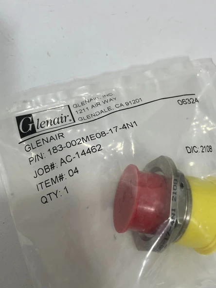 Glenair 183-002ME08-17-4N1 SuperNine MT Fiber Optik Konnektör - Resim 4