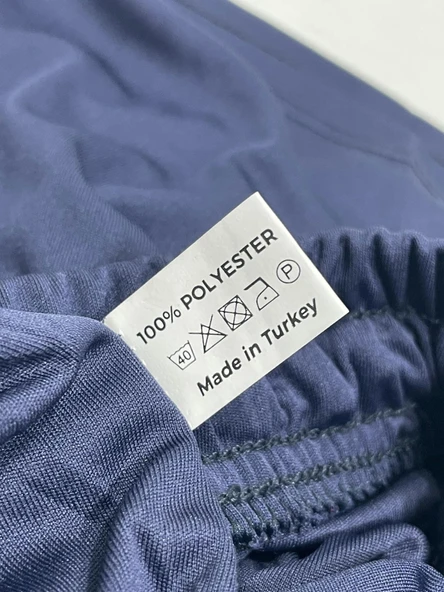 Baskılı Unisex Lacivert Polyester Şort XL Beden - Resim 9