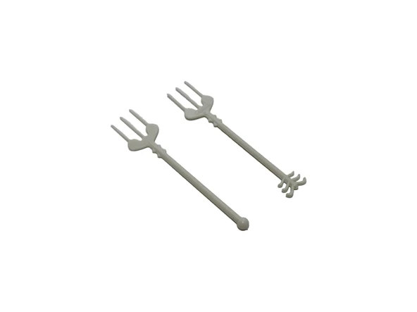 Plastik Kokteyl Cips Çatalı 9cm (100 Adet) ürün görseli