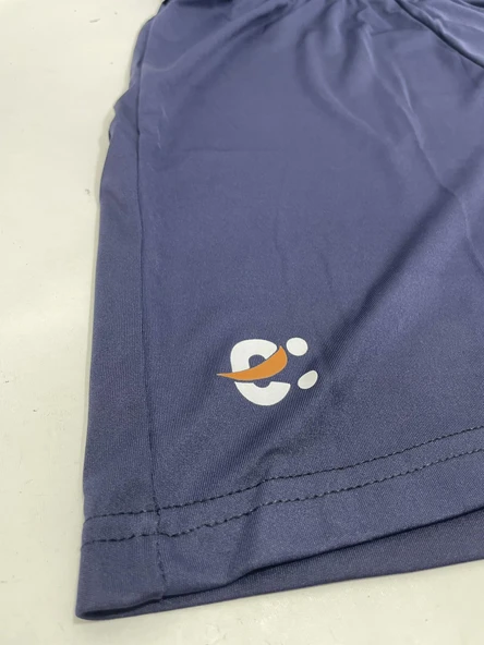 Baskılı Unisex Lacivert Polyester Şort S Beden - Resim 6