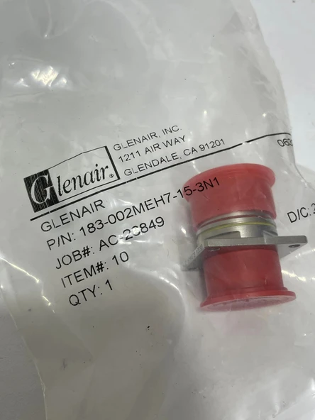 Glenair 183-002MEH7-15-3N1 SuperNine MT Fiber Optik Konnektör - Resim 4