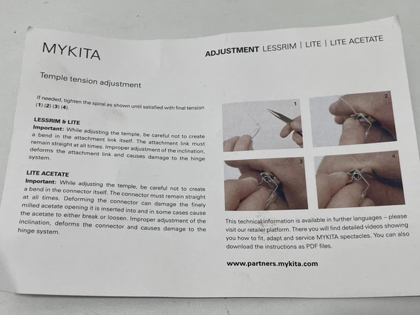 Mykita El Yapımı Gözlük Sapı Size 140 COL 839 - Resim 9
