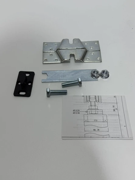 Hafele Slide 50-P Ahşap Kayar Kapı Seti (Eksikli - 69 Adet) - Resim 4