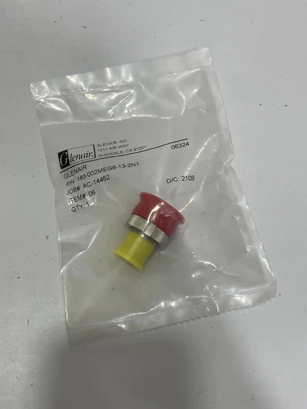 Glenair 183-002MEG6-13-2N1 SuperNine MT Fiber Optik Konnektör - Resim 2