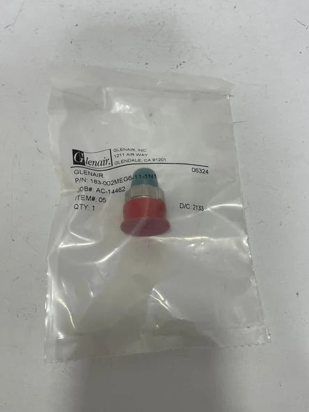 Glenair 183-002MEG6-11-1N1 SuperNine MT Fiber Optik Konnektör - Resim 2