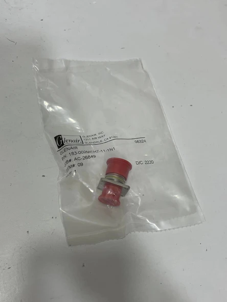 Glenair 183-002MEH7-11-1N1 SuperNine MT Fiber Optik Konnektör - Resim 2