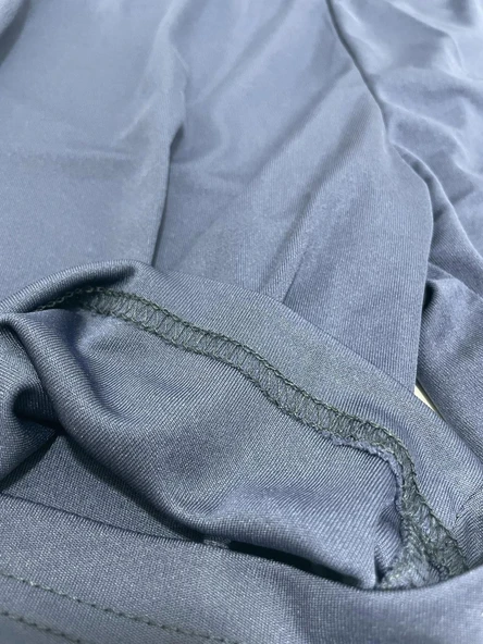 Baskılı Unisex Lacivert Polyester Şort S Beden - Resim 7