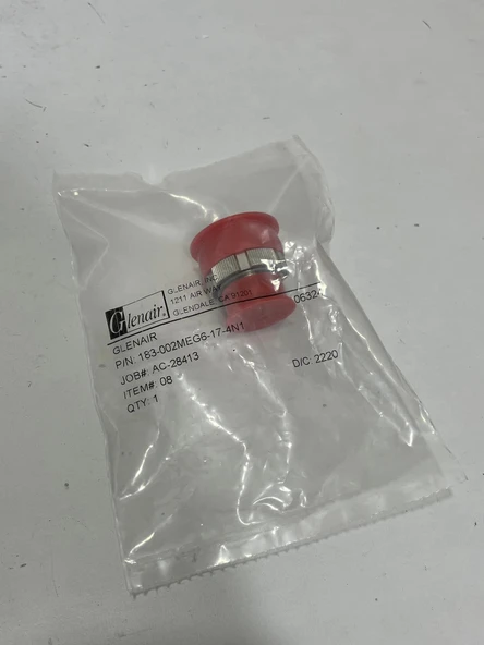 Glenair 183-002MEG6-17-4N1 SuperNine MT Fiber Optik Konnektör - Resim 2