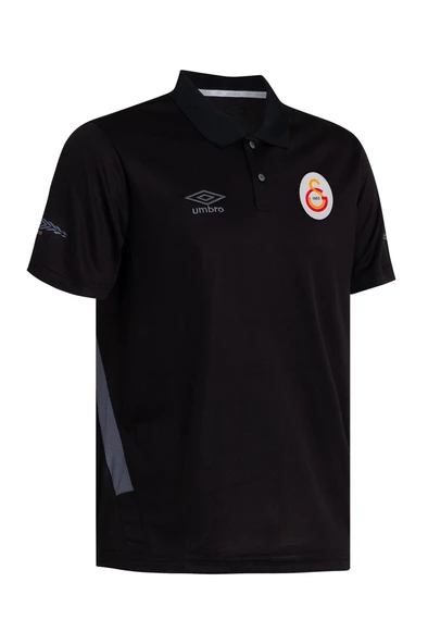 Galatasaray Orijinal Lisanslı Polo Yaka Siyah T-Shirt Hediyelik Ahşap Kutulu - 5