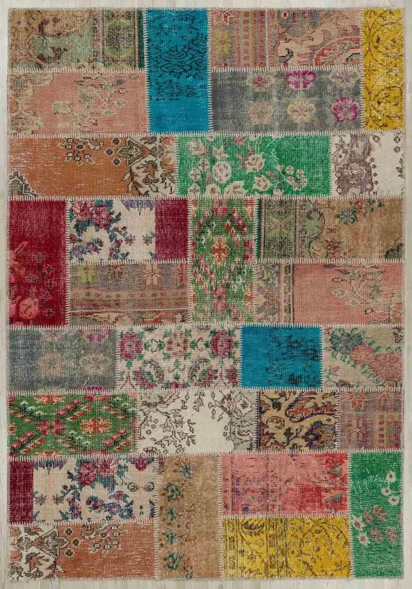 Efestrend Çok Renkli Patchwork Halı efessh5110 - 2