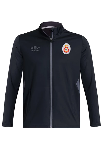 Galatasaray Orijinal Lisanslı Tam Fermuarlı Dik Yaka Siyah Antrenman Sweat - Resim 3