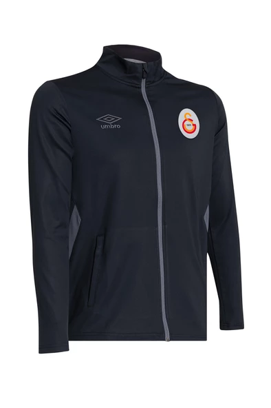 Galatasaray Orijinal Lisanslı Tam Fermuarlı Dik Yaka Siyah Antrenman Sweat - Resim 2