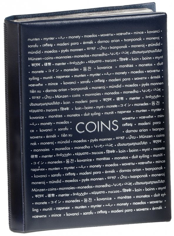 Leuchtturm Madeni Para Cep Albümü 96 (155x205), 8 Yaprak, Her Yaprakta 33mm Çapında 12 Cep'li