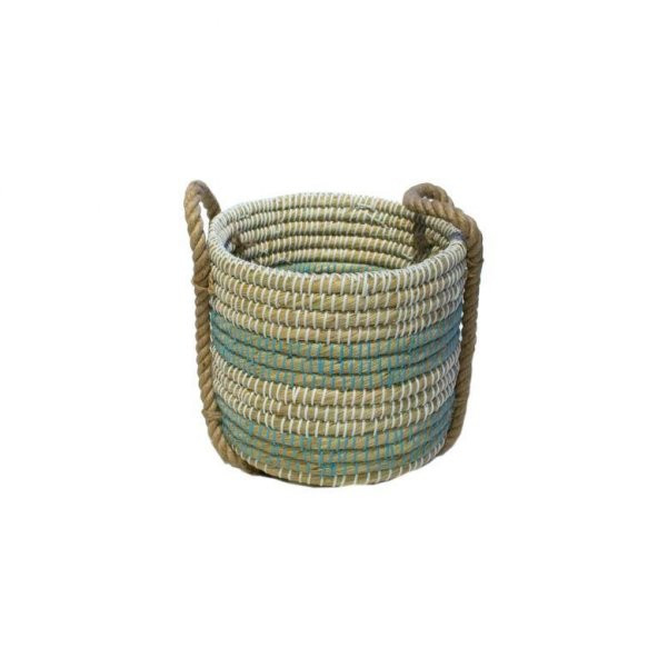 PNL KÜÇÜK TURKUAZ HALATLI SEPET PNL-SCP-64 30X35 CM