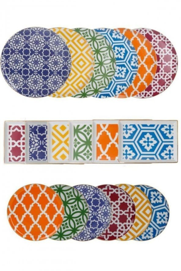 PORLAND Morocco 18 Parça Servis Takımı 28cm-20cm-18cm - 1