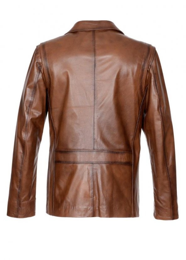 Safari Model Taba Renk Klasik Ceket - 11