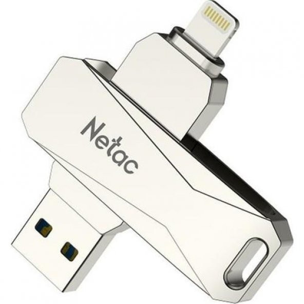 Netac U652-64G USB Drive 64GB Lightning + USB 3.0 Flash Bellek