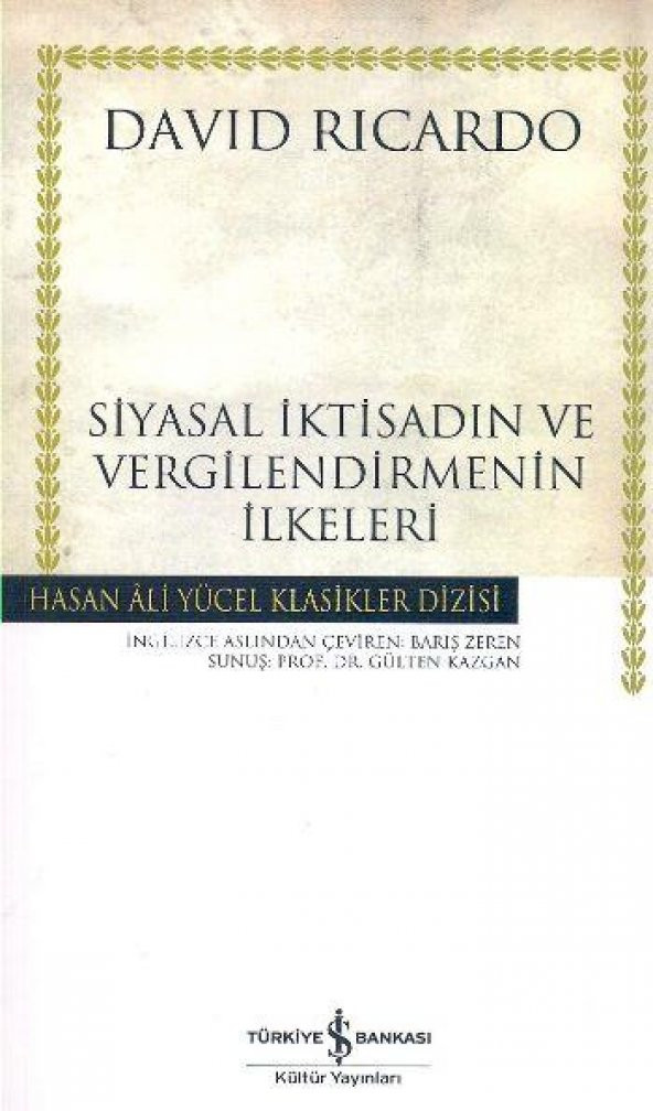 Siyasal İktisadın ve Vergilendirmenin İlkeleri Hasan Ali Yücel